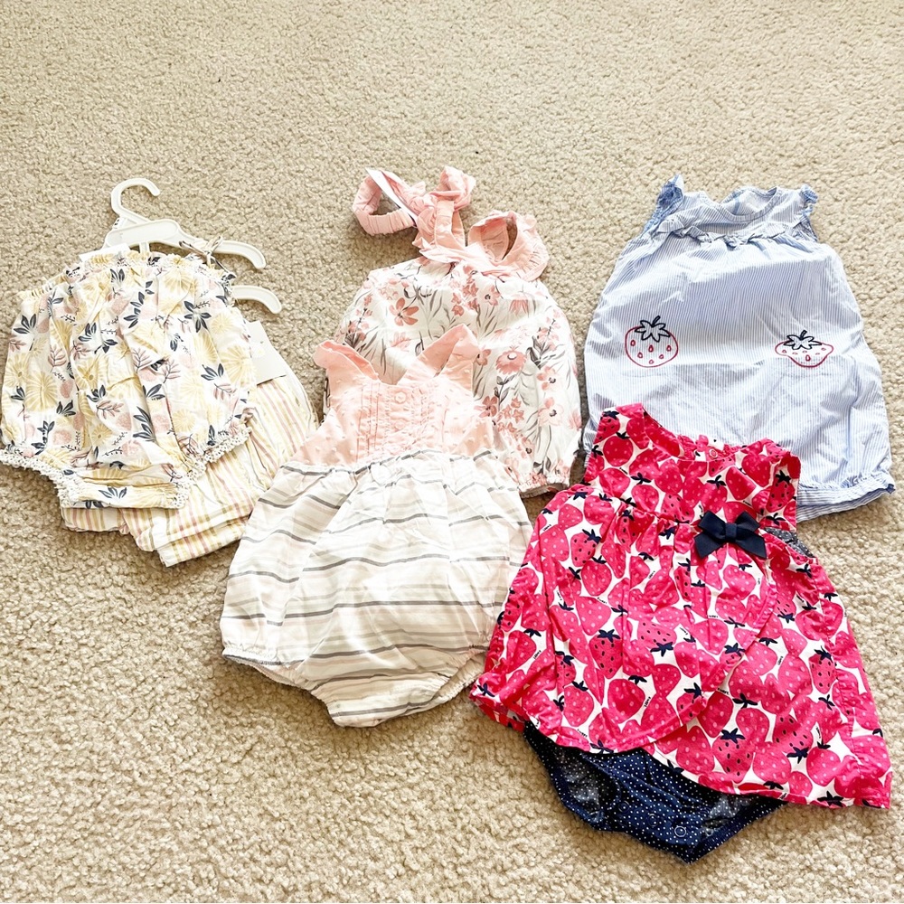 Baby Girl 6-9 month Rompers